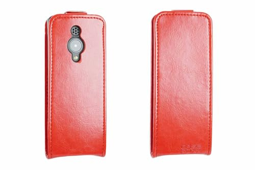 caseroxx Flip Cover für Nokia 150 (2023) in rot – Handy-Tasche mit Kreditkartenfächern & Magnetverschluss aus Kunstleder, schlank & funktional