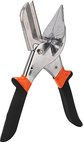 Tissting Multi Winkel Gehrung Scherenschneider Handwerkzeuge mit 10 Stück Klinge einstellbar von 45 bis 135 Grad Trim Cutter Handwerkzeug für Kunststoff, Gummi, PVC, Fliesenkanten, Zierleisten