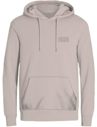 JACK & JONES Hoodie Herren Regular Fit JJEADRIAN Plus Size Kapuzenpullover | Pullover Sweater Print Schwarz Grau Grün Braun Beige Blau S M L XL XXL 3XL 4XL 5XL 6XL 7XL 8XL
