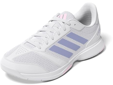 Adidas Womens Ligra 8 Indoor Volleyball, White/Violet Tone/Clear Pink, 9