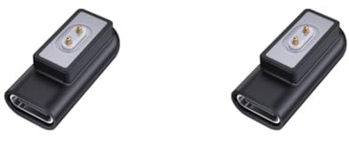 Fiorky 2 Stück USB-C Buchse auf for Xiomi Smartwatch Stecker Adapter 90 Grad Ladeadapter Ladegerät Adapter Stecker for Xiomi Mi Band 8 Pro/8 for Redmi Watch 4 3