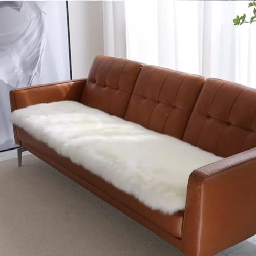 Altlue Lammfell Teppich Groß Echt Fellteppich Flauschiger Fell Teppiche Lammfell Echt Groß Für Wohnzimmer Schlafzimmer(90X180cm(35.4inchX70.8inch))