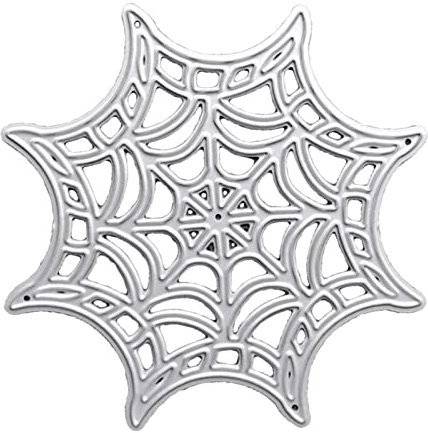 Halloween-Stanzschablonen in Spinnennetz-Form, Metall-Stanzschablonen für Scrapbooking, Kartenherstellung, Handarbeit, Party, Spinnennetz, Prägeschablonen für Scrapbooking, Handwerk