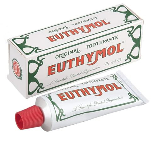Thymol Zahnpasta - Fluoridfreie Original Vintage Toothpaste 75 ml - Perfekte Reinigung für Ihre Zähne - Antiseptische Rezeptur - Frischeerlebnis - Mundhygiene