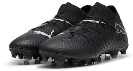 PUMA Vuxen Future 7 PRO FG/AG Fotbollsskor 46,5 Black Silver Metallic Grå ? Fotbollsskor herr