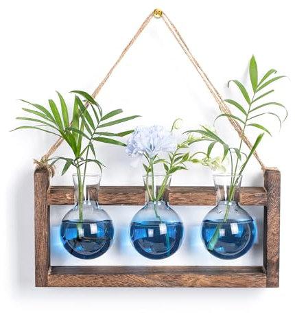 Walasis Wall Propagation Stations for Indoor Plants - Planter Terrarium Bulb Vase for Hydroponic Plant Cuttings - Planter Gifts for Mom Wife Women Friend