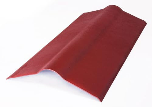 Onduline Firsthaube 1 m Länge, passend für ONDULINE Easyline, Ondalux, Base und Duro/S Platten (rot)