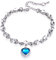 Bracelets for Women Elegant Pendants Bracelet Noble Love Bracelets Gift Bracelets the Charm of Women Sky Blue Bracelets for Women Trendy Jewellery Birthday Gift for Girls Mum Wife (Sky Blue)