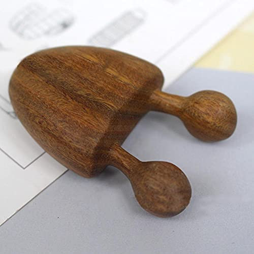 Strumento di massaggio naturale in legno di sandalo, massaggio occhi viso rilassante, massaggiatore dimagrante per il collo, strumento per alleviare il dolore, strumento per massaggio Gua Sha per