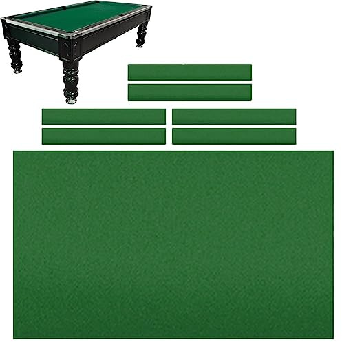 Ymxygz 9ft Billard-tischdecke Kissenstreifen, Snooker-Tuch, Filz, Premium-billardtisch-Abdeckung, Snooker-Tuch, Filz-Set