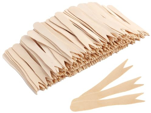 200 PCS Tenedores Pequeños, 85mm, Tenedores de Madera Desechables, Pequeños para Frutas, Patatas Fritas y Snacks, para Fiestas, Cumpleaños, Camping y Picnics, Ecológicos y Biodegradables