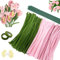 Mailfull 300 Piezas Limpiapipas Manualidades 3 Colores Limpiapipas Alambres de Chenilla con Tallo Floral Artificial para DIY Manualidades Decoraciones Creativas