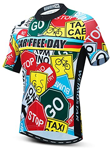 Hotlion Cycling Jersey Men Summer Bike Shirt Quick Dry Mountain Road Biking Jersey Short Sleeve Cycling Tops Bicycle Wear