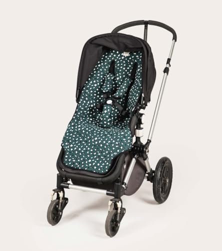 BCN ® - Sitzauflage mit Gurten für Bugaboo Cameleon 3 ® und Bugaboo Cameleon 3 Plus® - extra weiche Baumwolle - (KENYA)