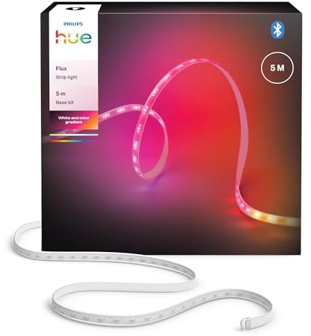 Hue Flux 5-Meter LED Strip Light, Flexible Indoor Lighting, RGBWWIC
