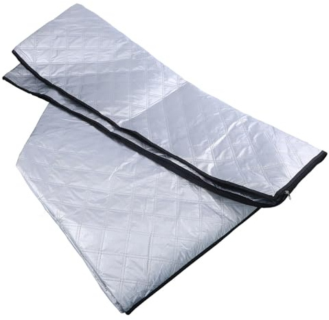 MoSundi Rain Trading IBC Tragetasche aus Baumwolle zum Schutz, für strapazierfähiges PVC mit silberner reflektierender Schicht, 120 x 100 x 116 cm, Schwarz