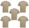 Fruit of the Loom Valueweight Tee-5 Pack T-Shirt, Marron (Kaki 0_Brown(Kaki), L (Lot de 5) Homme
