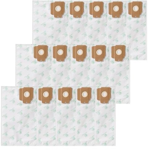 CF Clean Fairy Vacuum Cleaner Bag Compatible with Karcher Tornado CV30/1 CV38/1 CV48/2 NSS Pacer 112-115UE Micro Synthetic Cloth Filter Bag (Pack of 15)