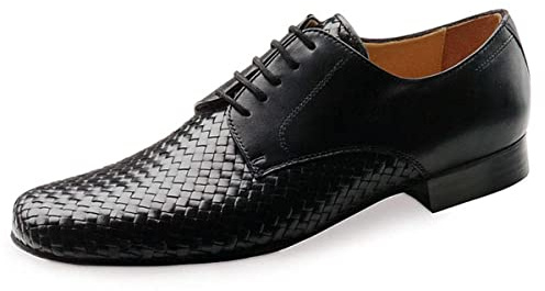 Werner Kern Zapatos de Baile para Hombre 28018 - Cuero Negro - Ancho Normal - Tacón estándar de 2 cm - Talla: UK 9