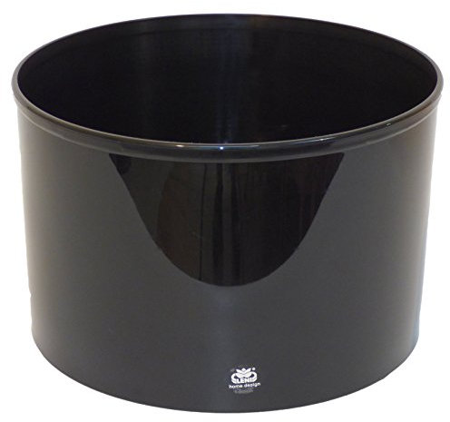 Leni Kunststoff Blumenkübel Corona schwarz Ø 37cm H 24,5cm ohne Rollen