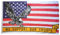 Flaggenfritze® Flagge/Fahne USA mit Adler We Support Our Troops - 90 x 150 cm
