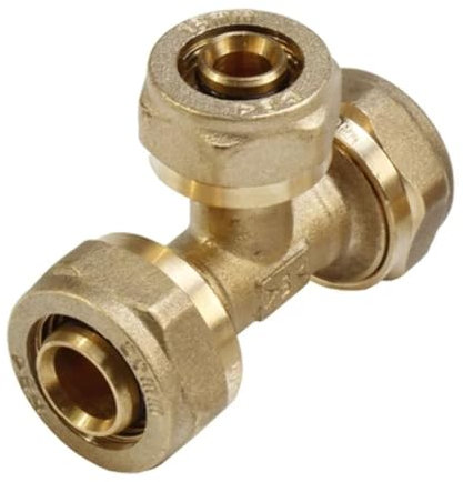 Tee FFF 16mm pour tuyau de compression multicouche