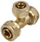 Tee FFF 16mm per tubo multistrato a compressione