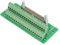 ID40P Connettore Morsettiera Maschio Blocco Giunzione 40Pin Supporto Interfaccia PLC con Guida DIN Connettore Morsettiera di intestazione Maschio