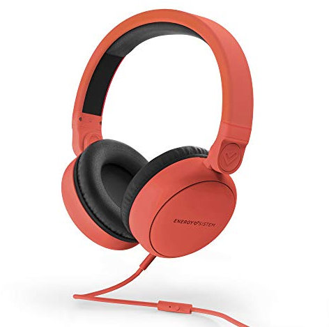 Energy Sistem Headphones Style 1 Talk Chili Red (Over-Ear, 180º Foldable, Detachable Cable Audio-in), 185 x 205 x 25 mm