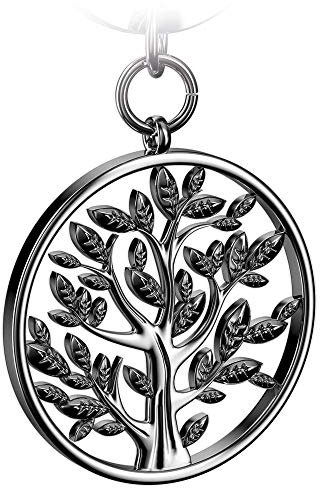 FABACH Lebensbaum Schlüsselanhänger Spring - Baum des Lebens Anhänger als Glücksbringer für den Schlüsselbund - Tree of Life Schlüsselanhänger in glänzendem Silber