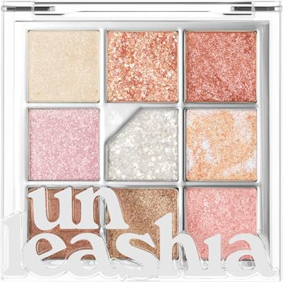 UNLEASHIA | Palette di ombretti Glitterpedia | Punto Trucco Vegano | Cosmetici coreani | Giornaliero | opaco | luccichio | scintillante | perla | quotidiano | scintillante… (NO.1 Tutti i Glitter)