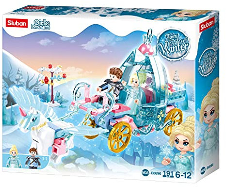 Sluban M38-B0896 Fairy Tales of Winter – Carriage 191 Cs, Mehrfarbig