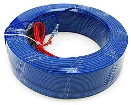 KEPOHK Câble chauffant au sol Fil chauffant pour serre Sol chaud pour plantes 120 mètres bleu
