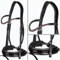Heinick-Reitsport Trense anatomisch Motion Schwarz Lack breites RH mit Zaumhaken ~ Warmblut ~ (Glow-Berry)
