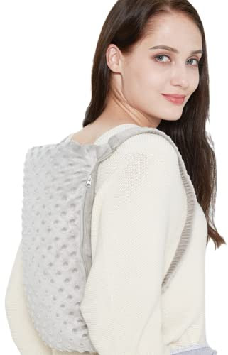 LWKBE Hot Water Bottle with Cover, Thick Hot Water Bag,Thicker Rubber, BPA & Phthalates Free, Backpack Cover,Could Be Used for Back,Hand,Hip, Stomach,Leg