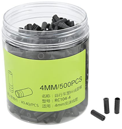 Bike Cable Ferrules End Caps, 500Pcs 4mm Plastic Brake Cable Housing Caps