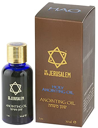 Salböl-Boutique Handgefertigt im Heiligen Land Israel – 100% natürliche Inhaltsstoffe, reines natives Olivenöl, Düfte der Heiligen Bibel –, spirituelle Übungen, Holy Anointing Oil -30ML