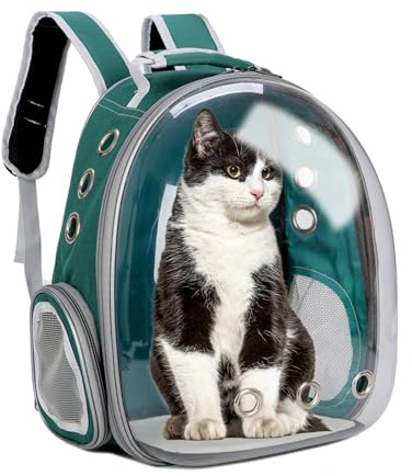 XZKING KatzenRucksack Tragetasche Bubble Bag Transparent Space Capsule Pet Carrier Hund Wandern Rucksack Kleine Hunde Rucksack Träger für Katzen Welpen Fluggesellschaft Zugelassen Reise Carrier
