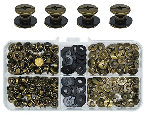 JJWNMLL 60 M5x4mm Chicago Vis Post Reliure Vis Kit (Bronze)