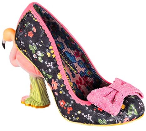 Irregular Choice Femme Oiseau rougissant Escarpins, Noir/Rose/Multicolore, 38 EU