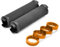 Ezweiji Bike Lenker Griffe, rutschfeste Fahrradgriffe mit Aluminium Lock für Komfort und Sicherheit, Hochwertiges Gummi für Anti-Abrasion und Shock-Absorption (Gold)