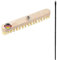 Brosse à récurer en bois avec poils - Avec filetage et manche enfichable - 4 pièces - Brosse à récurer PPN - Idéal pour le nettoyage du balcon, de la terrasse, du jardin, de l'intérieur et de