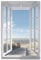 REINDERS Gartendeko, Fenster zur Nordsee, Garten, Bilder, Wanddeko, Room Decor, Leinwand, Blau, 120x80cm