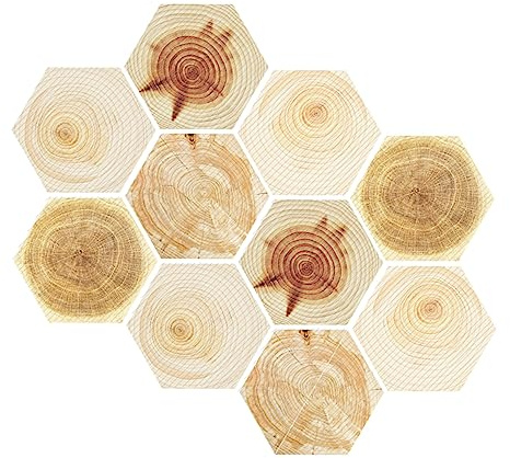 Cabilock 10pièces Autocollant De Sol Antidérapant Autocollant Mural De Salle De Bain De Sol De Cuisine Colle à Carrelage Hexagonale