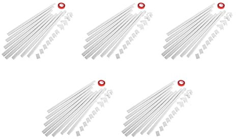 liovitor 5set One-Cord Channel Cable Concealer- -03 Cord Cover Wall System - 125 Inch Cable Hider Raceway Kit