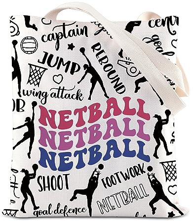 FOTAP Netball Player Tote Bag Netball Trainer Wertschätzung Geschenk Sport Liebhaber Geschenk PE Lehrer Geschenk Netball Hobbyist Griff Tasche, Adidas Sportschuhe mit Stollen, AA