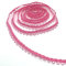 DHER Elastische Knopfloch Gestrickt Elastisches 4,5-Meter-Knopfloch-Seil-Damenkragen-elastische Schnalle, elastische elastische Knopflochdekoration aus Spitze, elastisches Knopfloch (Dunkelrosa)