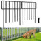 Thrivinest Tier-Absperrzaun, 26 Stück, keine Grabenzaun, dekorative Zäune, 43,2 cm (H) x 3 m (L), rostfreier Metalldraht, kleiner Gartenzaun, Umrandung für Hunde, Kaninchen, 26 Stück, 7,6 m