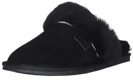 Harrys-Collection Damen Hausschuh Pantoffel aus Lammfell in 3 Farben