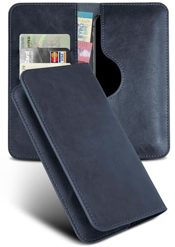 moex Purse Case für Doro 8200 Handytasche mit Geldbörse, Klapphülle aus PU Leder mit Kartenfach, Flip Case Schutzhülle 360 Grad Rundumschutz Booklet Lederhülle, Blau